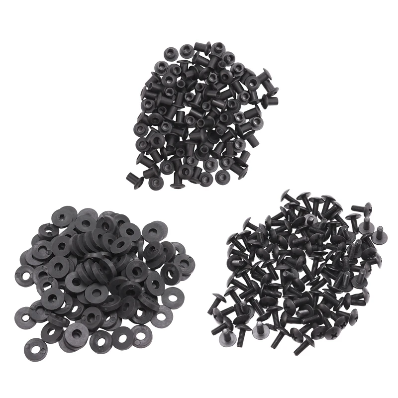 Big deal 100Pcs Tek Lok Screw Set Chicago Screw Comes with Washer for DIY Kydex Sheath Hand Tool Parts