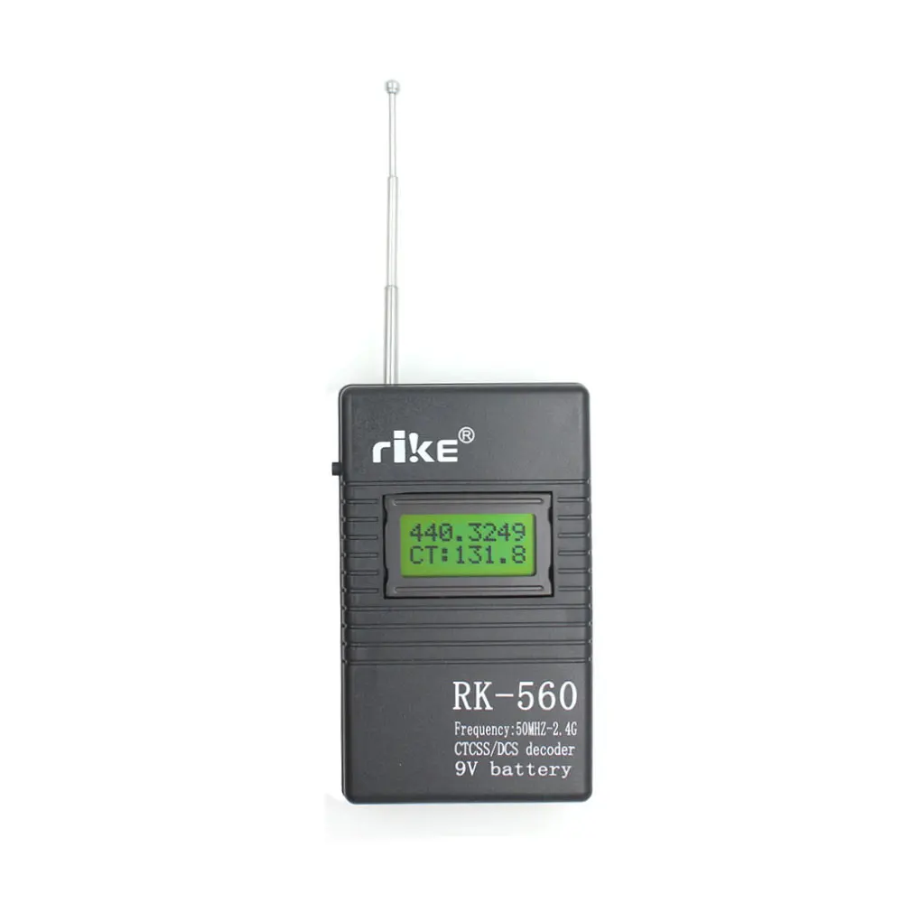 50MHz-2.4GHz Frequency Counter Portable Handheld RK560 DCS CTCSS Radio Tester RK-560 Frequency Meter