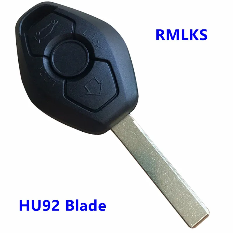 Car Key Case For BMW E38 E39 E46 EWS CAS2 System Key Remote Fob Case Replacement Car Key Shell Cover Keyless Fob Uncut Blade