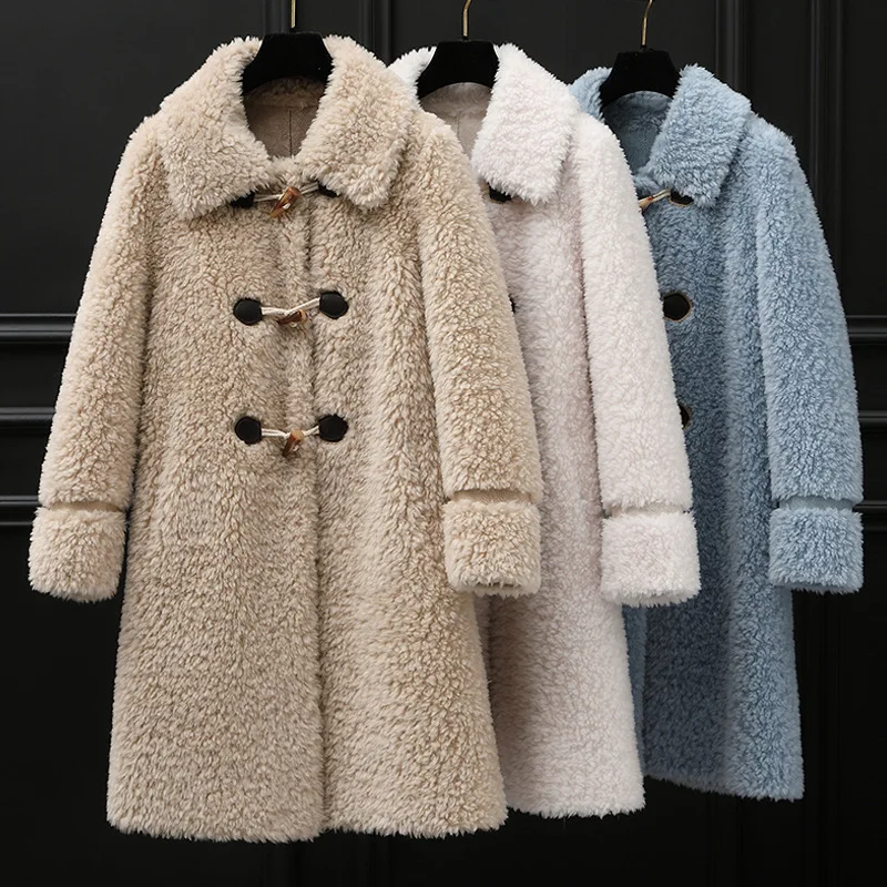 

Real Fur Coat Women Sheep Shearing Winter Coat Women Korean 100% Wool Jacket Women Clothes 2020 Manteau Femme 8895 YY1165