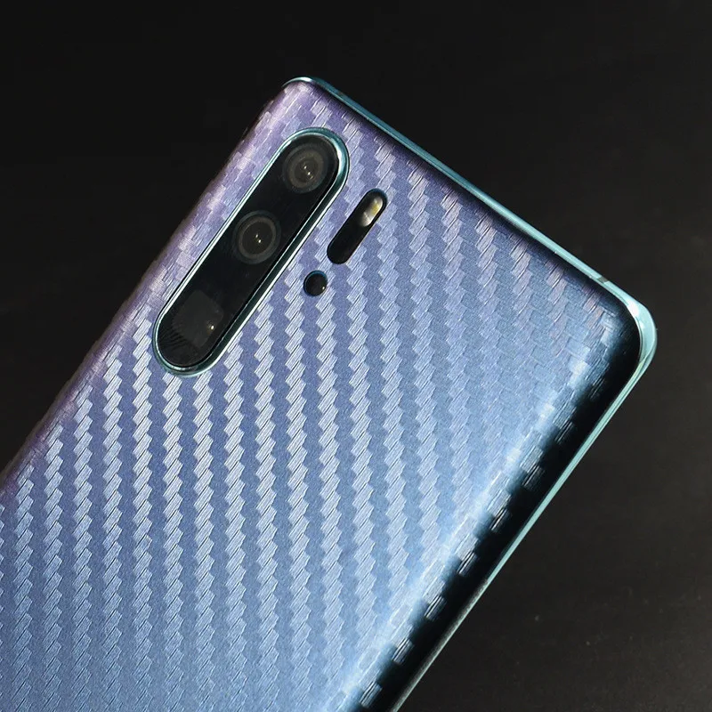 3D Discolored Carbon Fiber Phone Skin For HUAWEI Mate 30 Pro P40 Pro P30 P20 Lite Nova 6 SE 5i Nova 4 3e 3i Gradient Decal Film