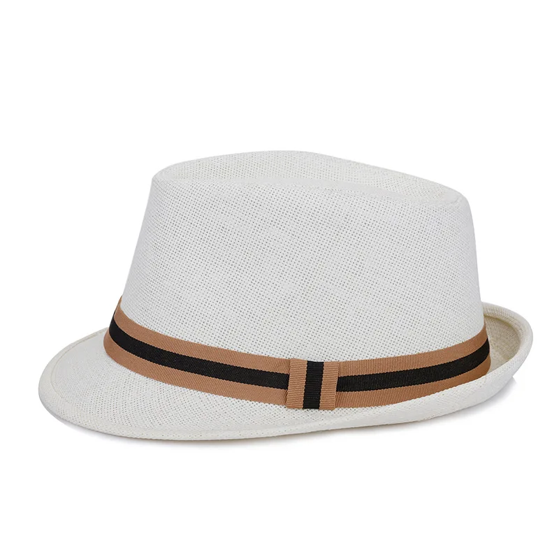 Men\'s Korean fashion summer hat outdoor leisure sun hat Beach Hat straw breathable hat