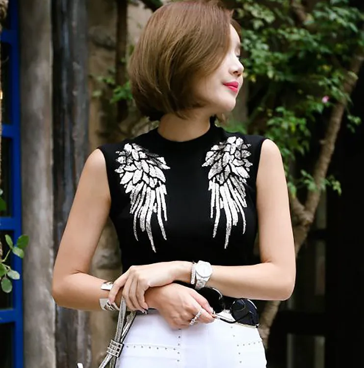 New Arrival Exquisite Sequins Angel Wings Sew-On Patch T-Shirt Applique Embroidery Patch Clothing Accessory Backpack Patches