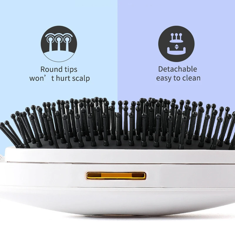 Detachable Massage Comb With Water Sprayer 6000rpm Sonic Scalp Head Massage Hair Comb Moisturize Hair Promote Blood Circulation