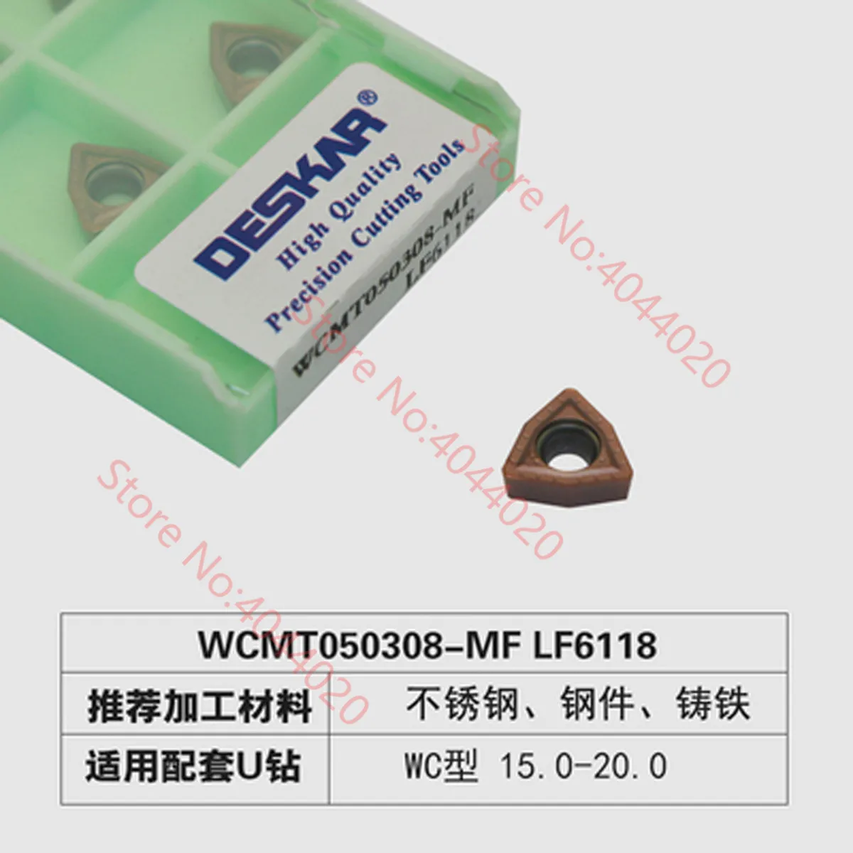 DESKAR WCMX030208 WCMX040208 WCMX06T308 WCMT050308 WCMT080412 LF6118  U Drill Carbide Insert WCMX WCMT Inserts