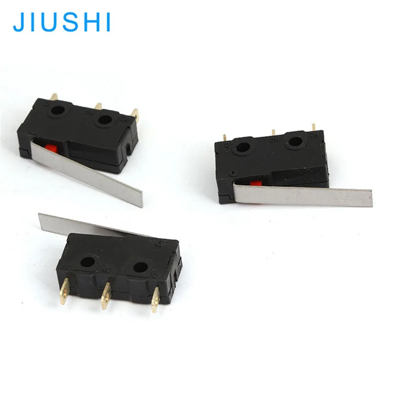 10pcs KW12-LH China Factory 3 pins long lever micro switch 1NO 1NC limit switch  5A125V