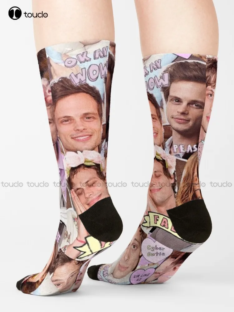 Matthew Gray Gubler Kawaii Collage Socks Womens Cotton Socks Personalized Custom Unisex Adult Teen Youth Socks Fashion New