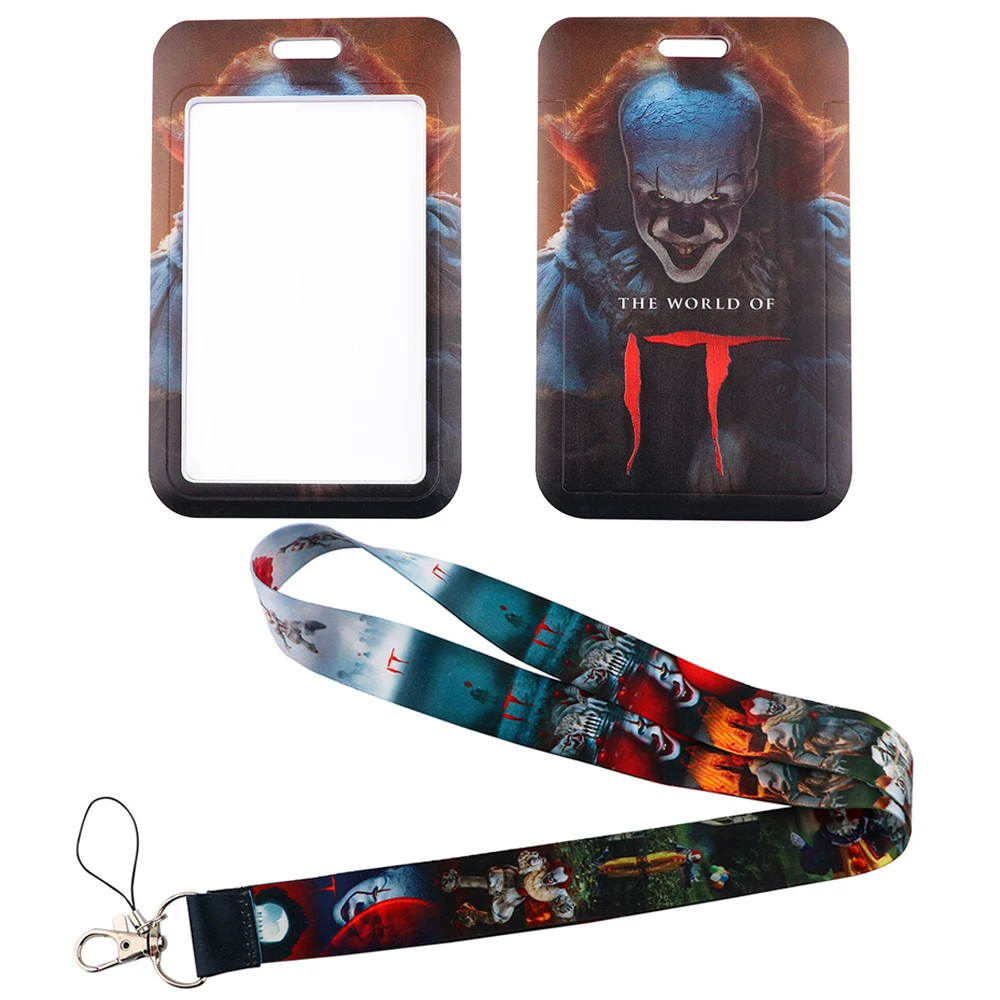 

LX1022 Clown Halloween Horror Lanyard for Car Keyrings USB ID Badge Holder Neck Strap Keys Cord Hang Rope Lariat Phone Lanyard