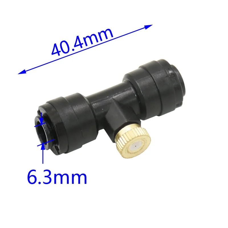 Low Pressure Misting Cooling System Kit Atomizing Nozzles 6mm Slip lock Quick Connectors Humidify Watering Sprayer