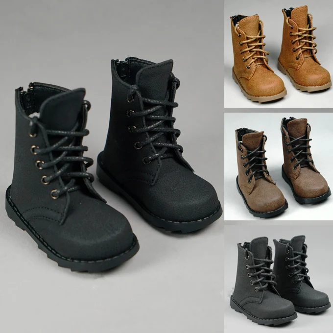 1/4 1/3 scale BJD SD doll leather Army boots shoes for MSD SD13 Strong uncle doll accessories . not include doll and other C0602