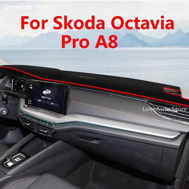 Dla Skoda Octavia Pro A8 2021 2022 Car Center konsola Dashboard Center tylne okno światło osłona przeciwsłoneczna osłona ochronna Accessiries