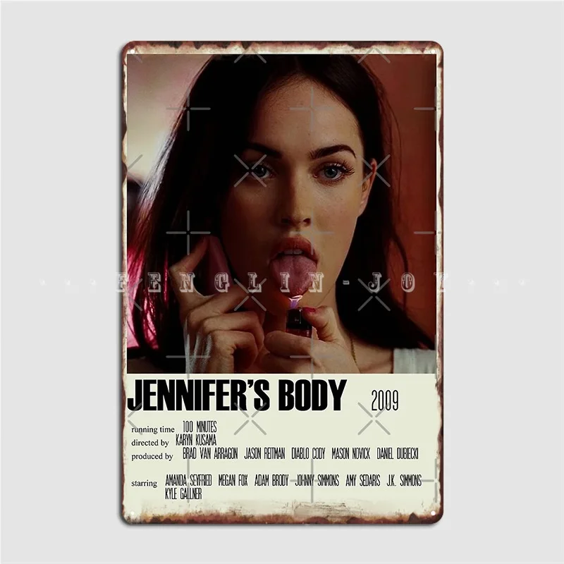 Jennifer’S Body Alternative Art Movie Metal Sign Club Party Cave Pub Custom Garage Decoration Tin Sign Poster