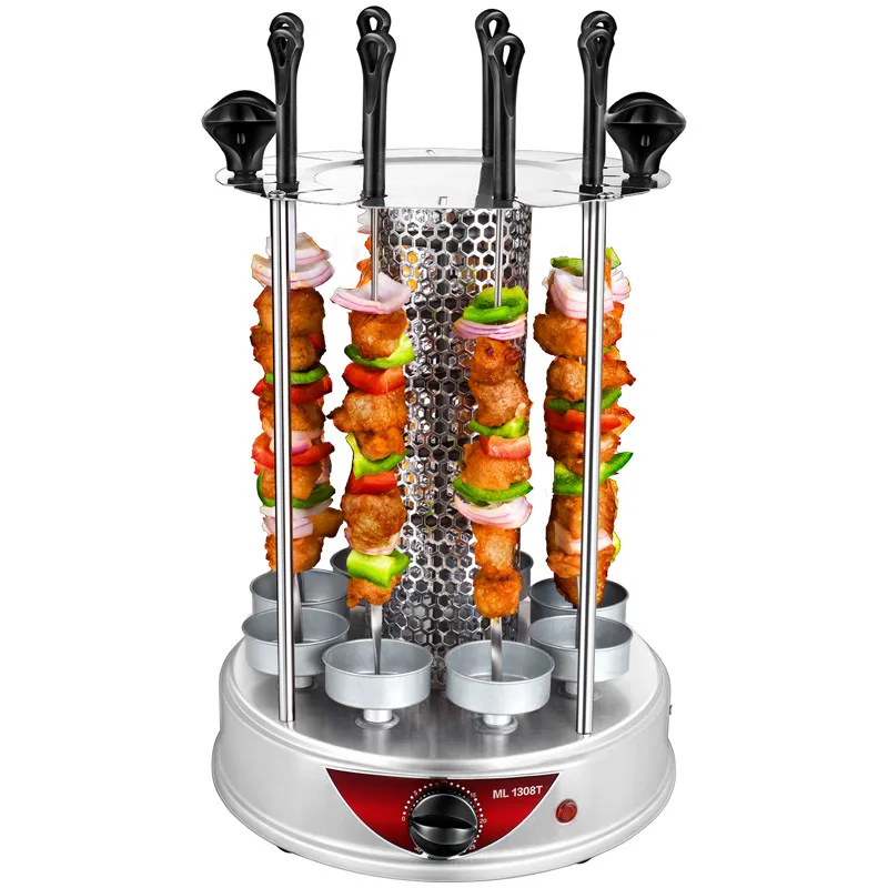 NewElectric oven home smokeless grill automatic rotating barbecue skewer grilled kebab machine