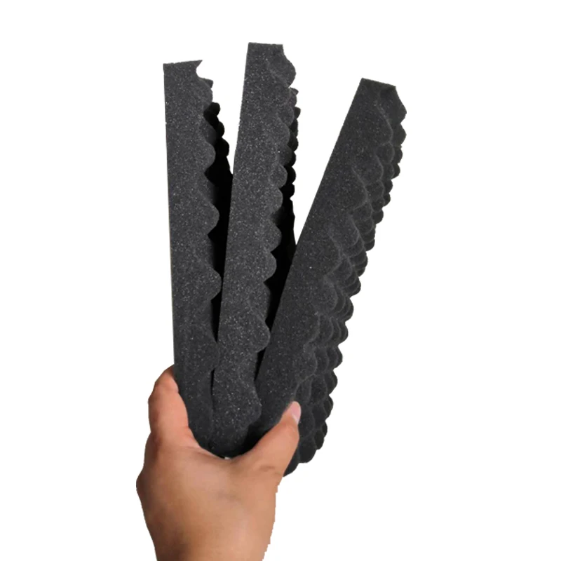 3 Pieces Flexibility Sound absorption shockproof high density black solid foam free shipping