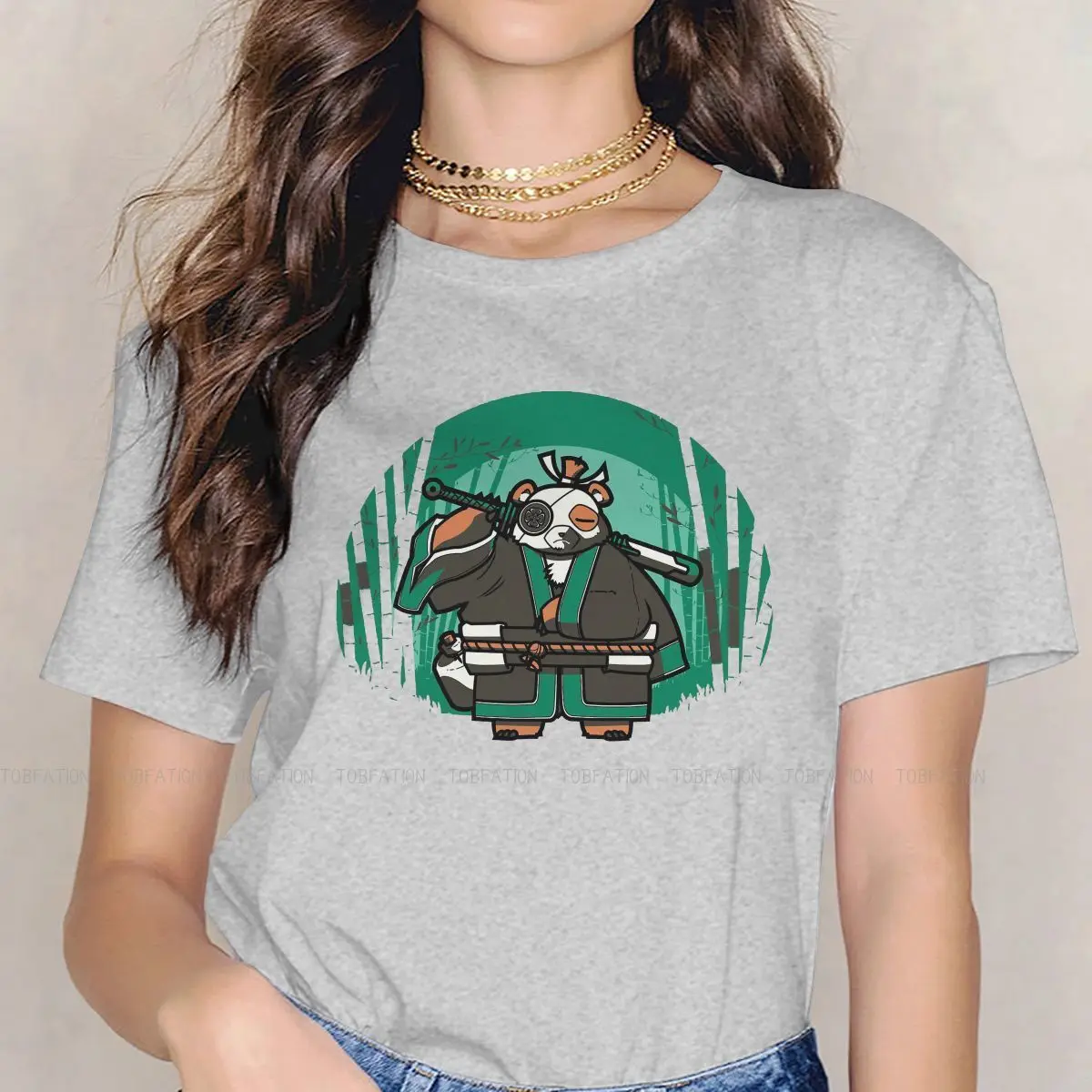 Samurai Panda Special TShirt for Girl Bushido Bushi Buke Samurai Warrior 5XL Creative Graphic  T Shirt Stuff Ofertas