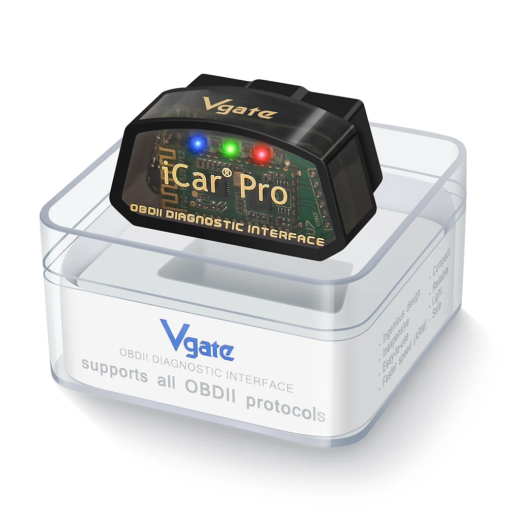 Vgate ICar Pro ELM327 OBD2 Scanner WIFI Bluetooth 4.0 für Android/iOS BT3.0 mit Android Auto-Codeleser OBD2 Auto-Diagnosegerät – Detail 12