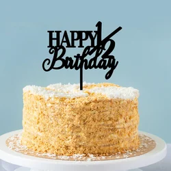 Happy 1/2 Birthday Cake Topper Unique Glitter Silver For Children's Party Baby Shower Half Birthday Baking Dessert