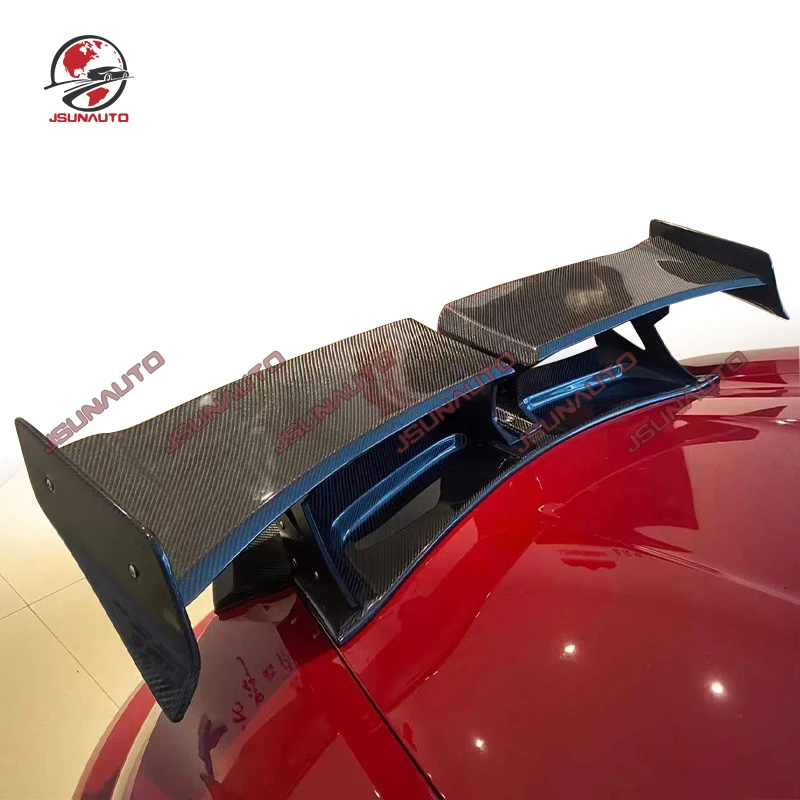 Real Carbon Fiber Spoiler For 718 Boxster Rear Wing Trunk Double Layer Carbon / FRP Spoiler For Porsche Boxster 2016-2020