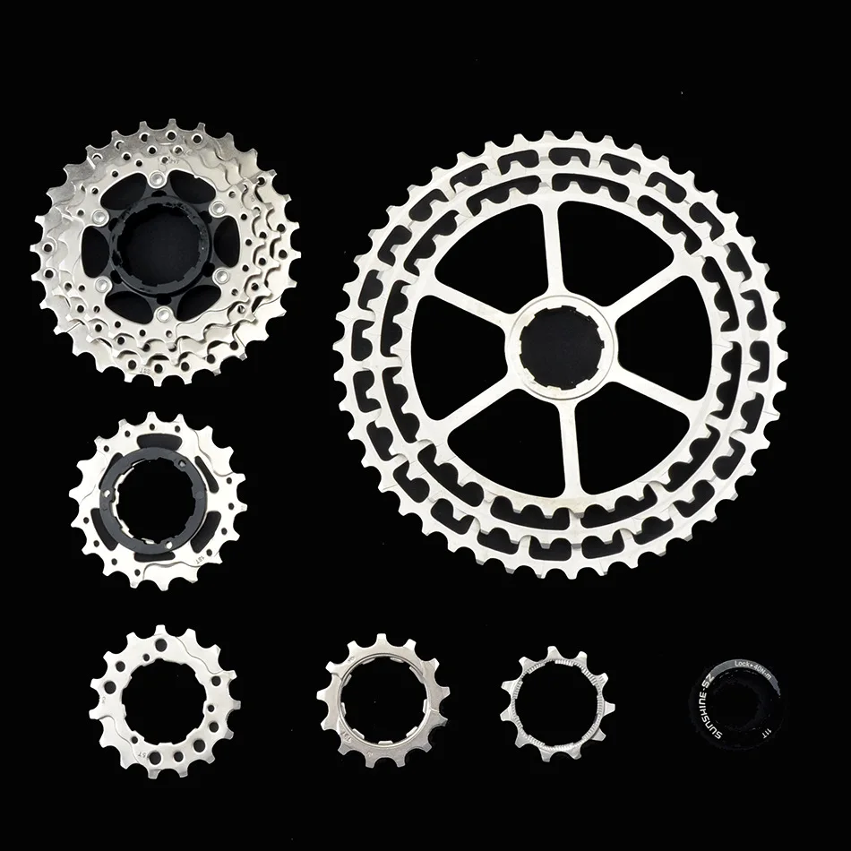 MTB 10s 11s 12s SLR2 Cassette Ultralight 10 11 12 Speed 42/46/50T CNC Freewheel Mountain Bike HG System K7 Wide Ratio Sprocket