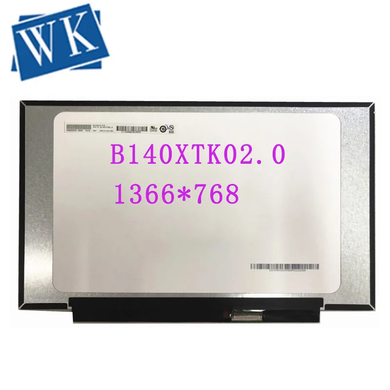 

B140XTK02.0 NT140WHM-T00 14.0" WXGA LCD LED Touch Screen LED Display Digitizer Assembly Matrix