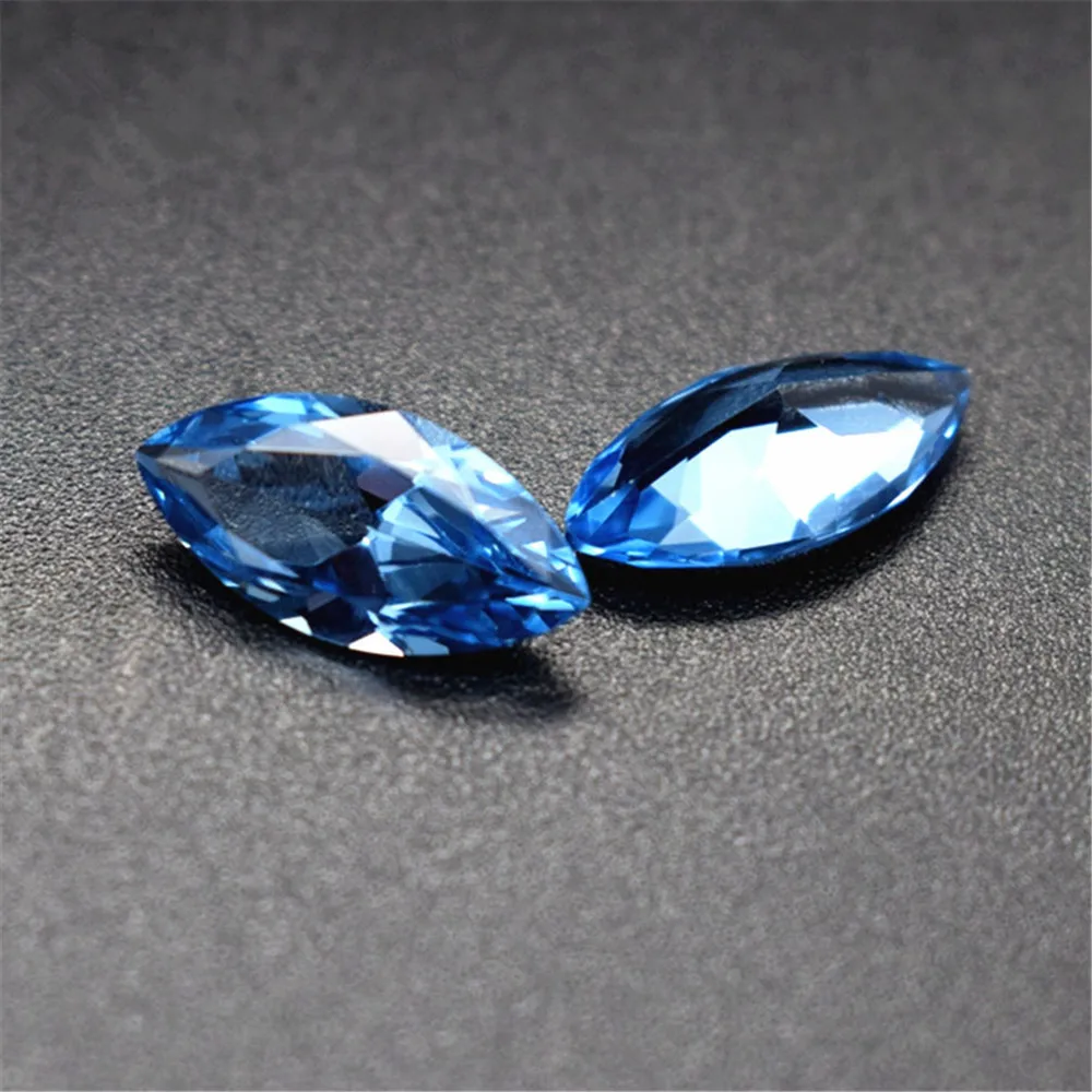 

Light Blue Spinel Marquise Cut Gemstone Faceted Blue Spinel Gem Multiple Sizes to Choose C63L