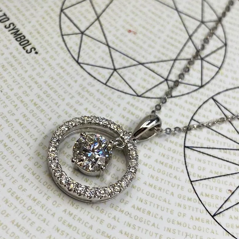 Huitan Active Pendant Necklace with Dazzling Cubic Zirconia Fashion Accessories for Women Delicate Necklace Silver Color Jewelry