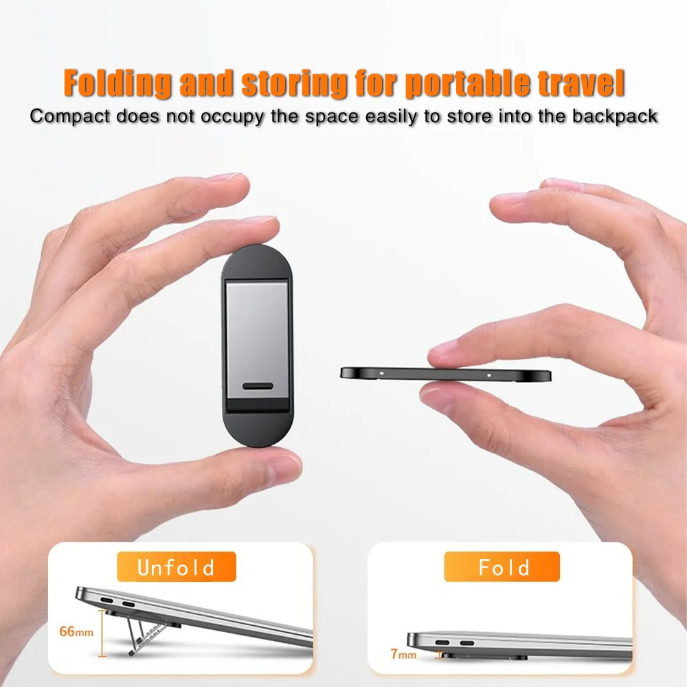 Support Invisible universel pour ordinateur Portable, coussinet de refroidissement, support réglable pour MacBook Air /Pro