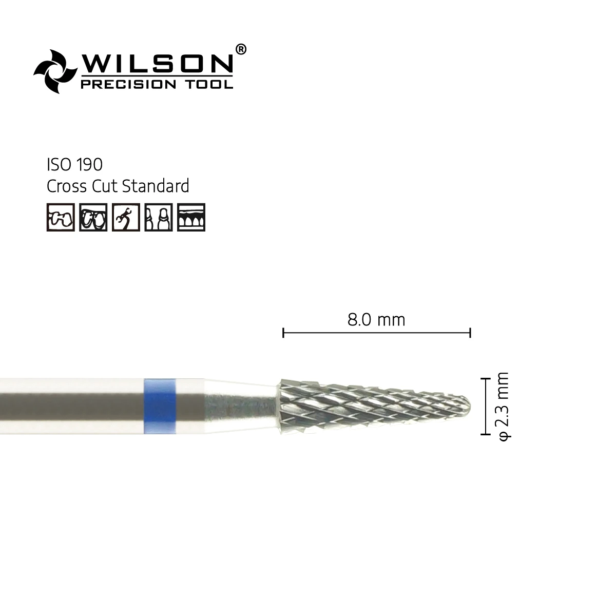 WilsonDental 5000327 Tungsten Carbide Burs For Trimming Plaster/Acrylic/Metal