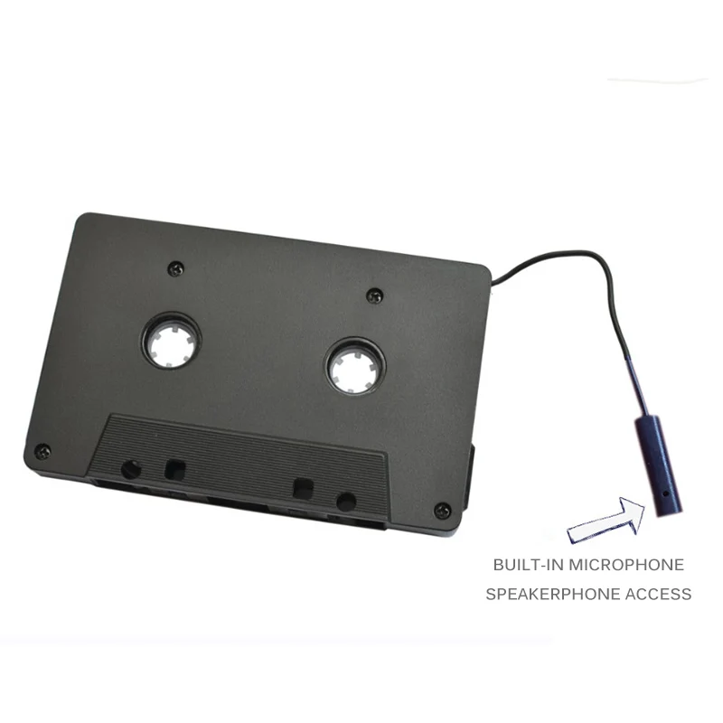 VAORLO Universal Cassette Bluetooth 5.0 Adapter Converter Car Tape Audio Cassette untuk Aux Stereo Music Adapter Cassette dengan Mic