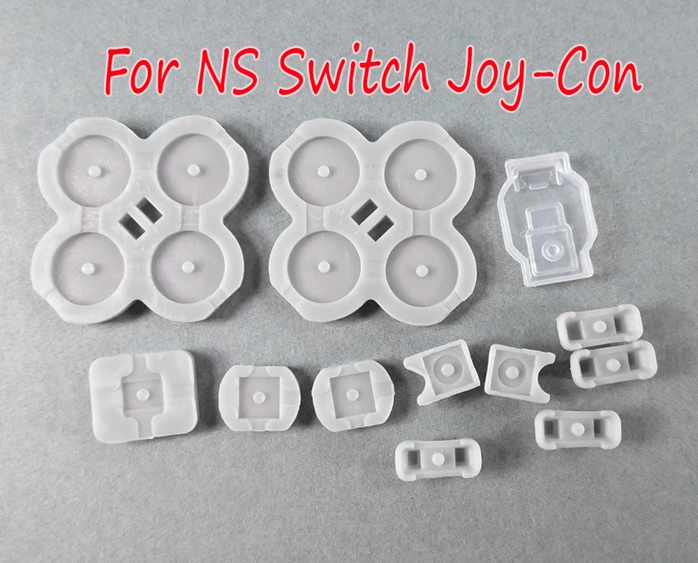 

50sets For Nintendo Switch NS Joy Con Left Right Controller Conductive Rubber Silicone Button Pad Kit For JoyCon Replacement