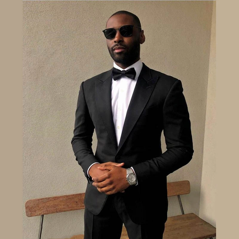 New Arrival Classic 2 Piece Male Suit 2025 One Button Wedding Tuxedo Groomsmen Formal Men\'s Suits (Jacket+Pants) Costume Homme