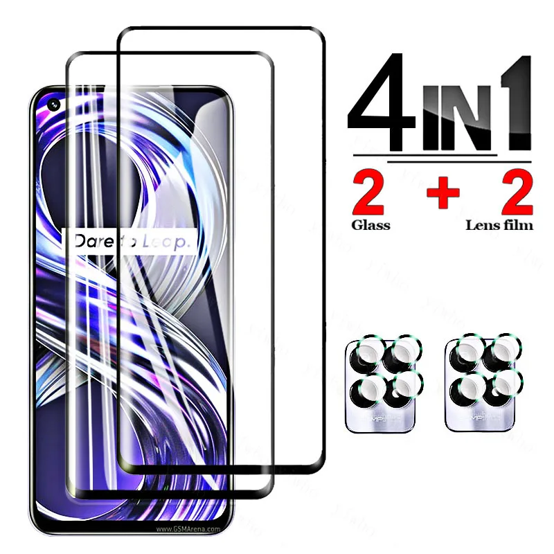 For Realme 8i 8S 8 Pro 8 5G Screen Protector Tempered Glass HD Protective Phone Camera Lens Film For OPPO Realme 8 I S 8Pro 5G