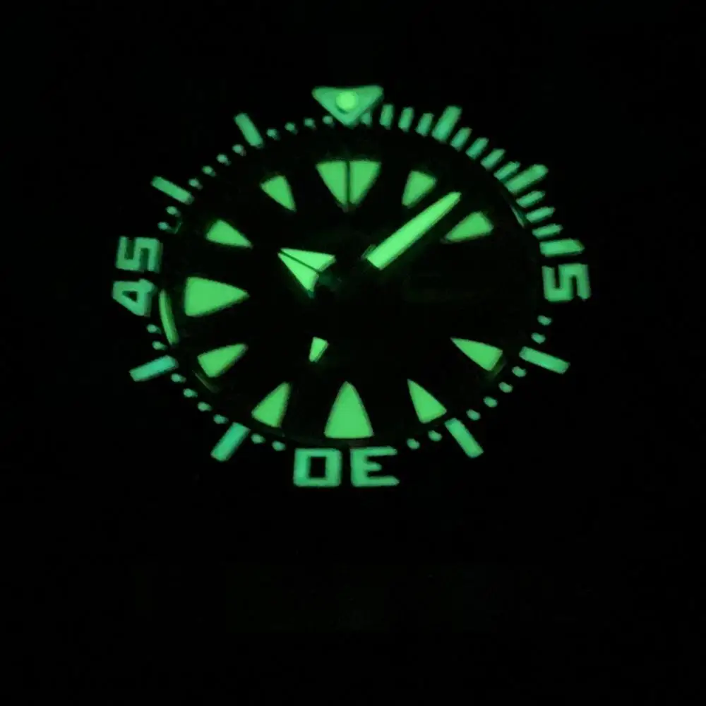 HEIMDALLR Мужские часы для дайвинга Мужские автоматические часы Спортивные 200 м Водонепроницаемые механические наручные часы C3 Светящееся сапфировое зеркало Черный