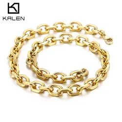 6/10mm O-Chain Simple Fashion Men's Stainless Steel Necklace 45CM-60CM