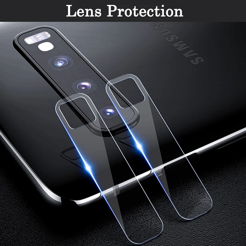 s10plus Screen Protector 2in1 For samsung galaxy s10e Tempered Glass s 10 e plus 10e 10s 10plus With Camera Lens Protective Film