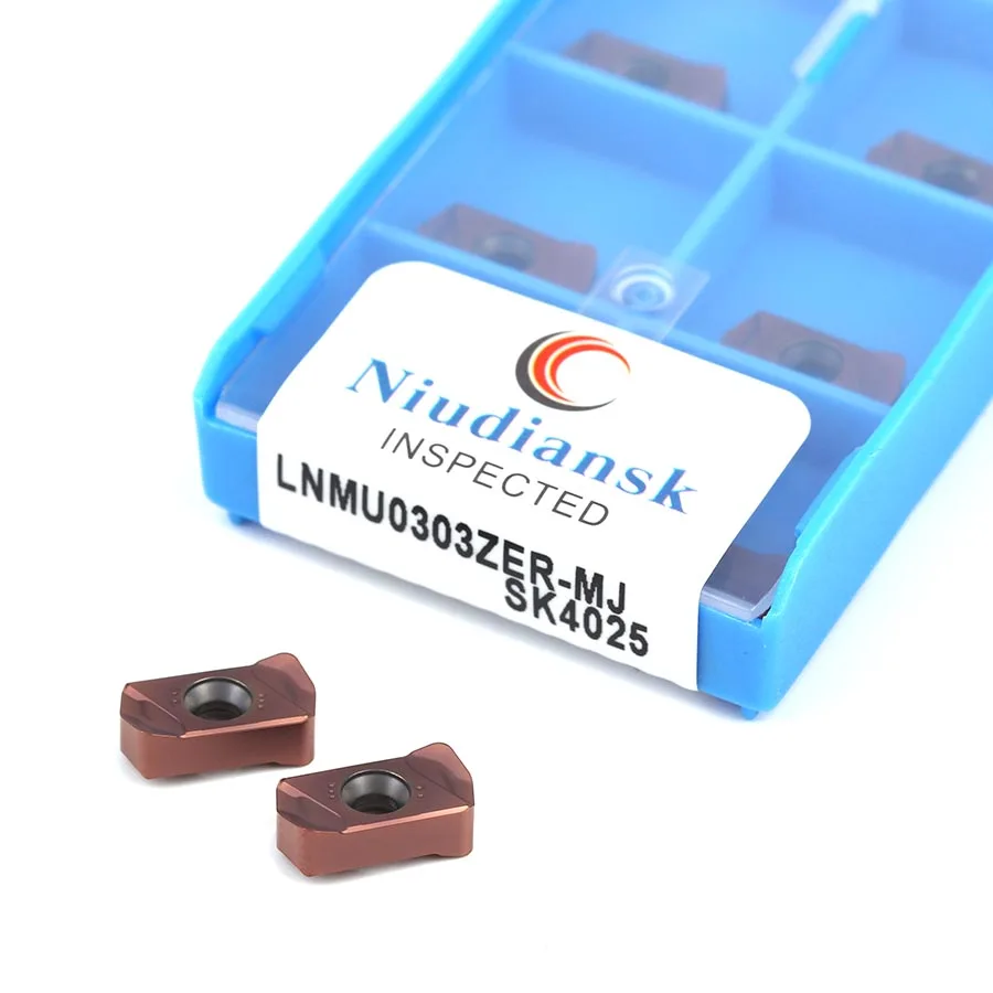 

Фрезерные Вставки LNMU0303ZER-MJ SK4025, инструменты для обработки токарного станка с ЧПУ, карбидные фрезы, токарные инструменты, лезвия для нержавеющей стали