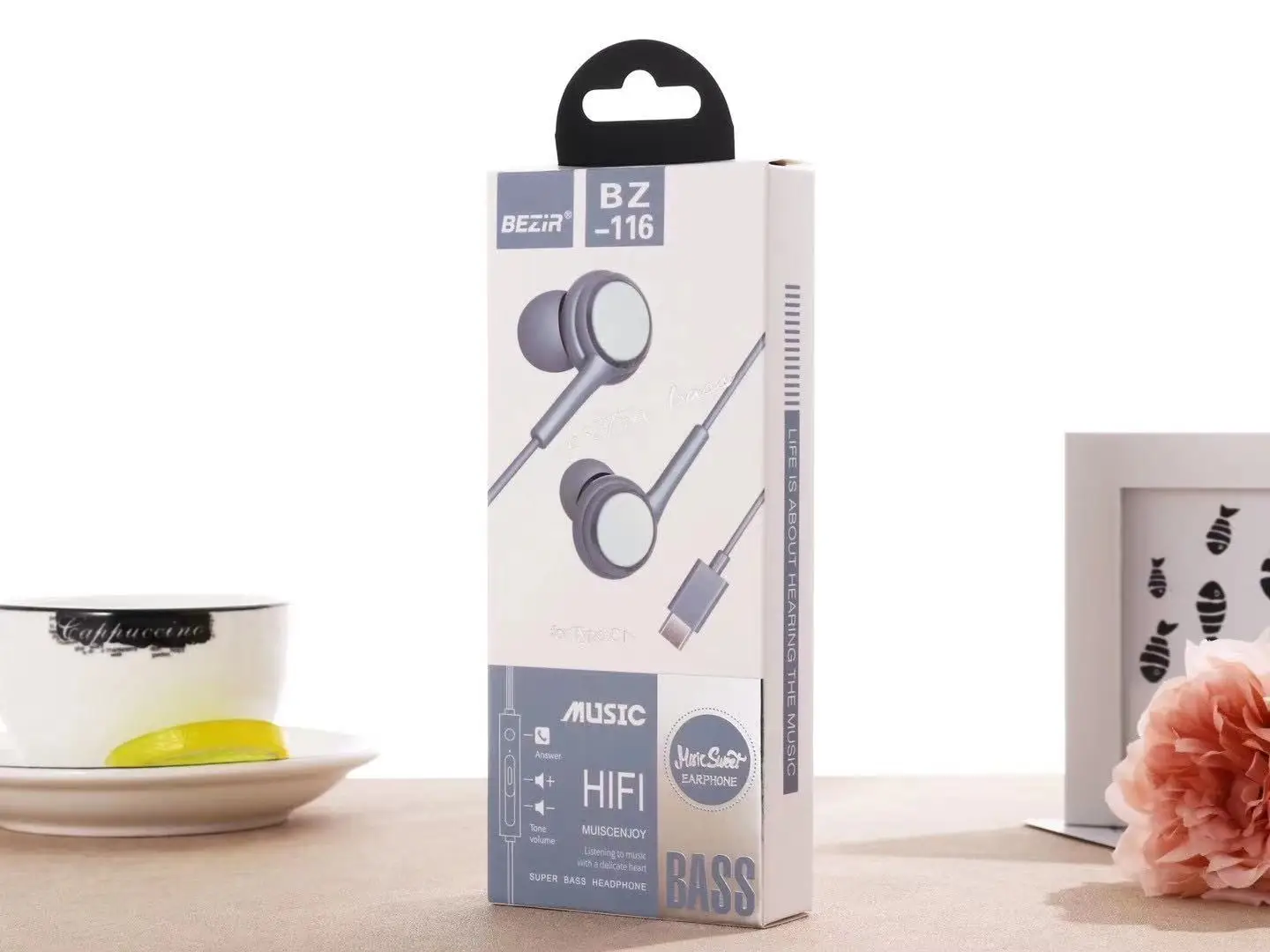 Наушники-вкладыши с микрофоном и микрофоном, USB Type-C