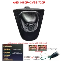 1920*1080P AHD car front view logo camera for Honda CRV XRV VEZEL 2015 to 2019 front grille camera CVBS 720P 180deg wide angle