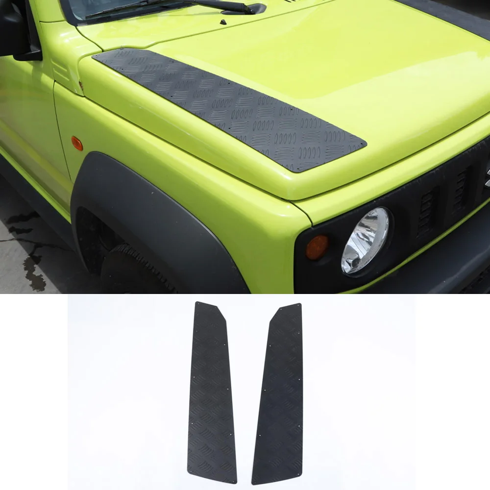 

For Suzuki Jimny 2019+ Car Front Hood Cover Side Decoration Stickers Trim Styling New Aluminum Alloy Auto Moldings