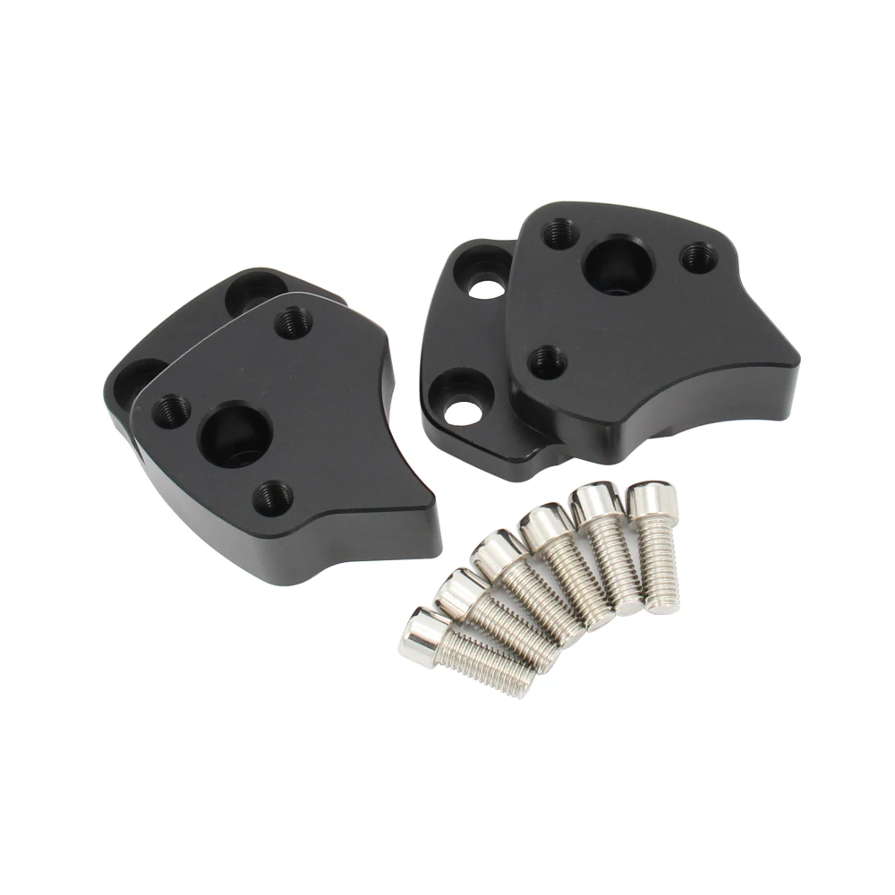 Elevador de manillar de 25mm para Yamaha FJR1300 FJR 1300 2001 2002 2003 2004 2005 elevadores de barra de manillar plateados, piezas de accesorios de motocicleta