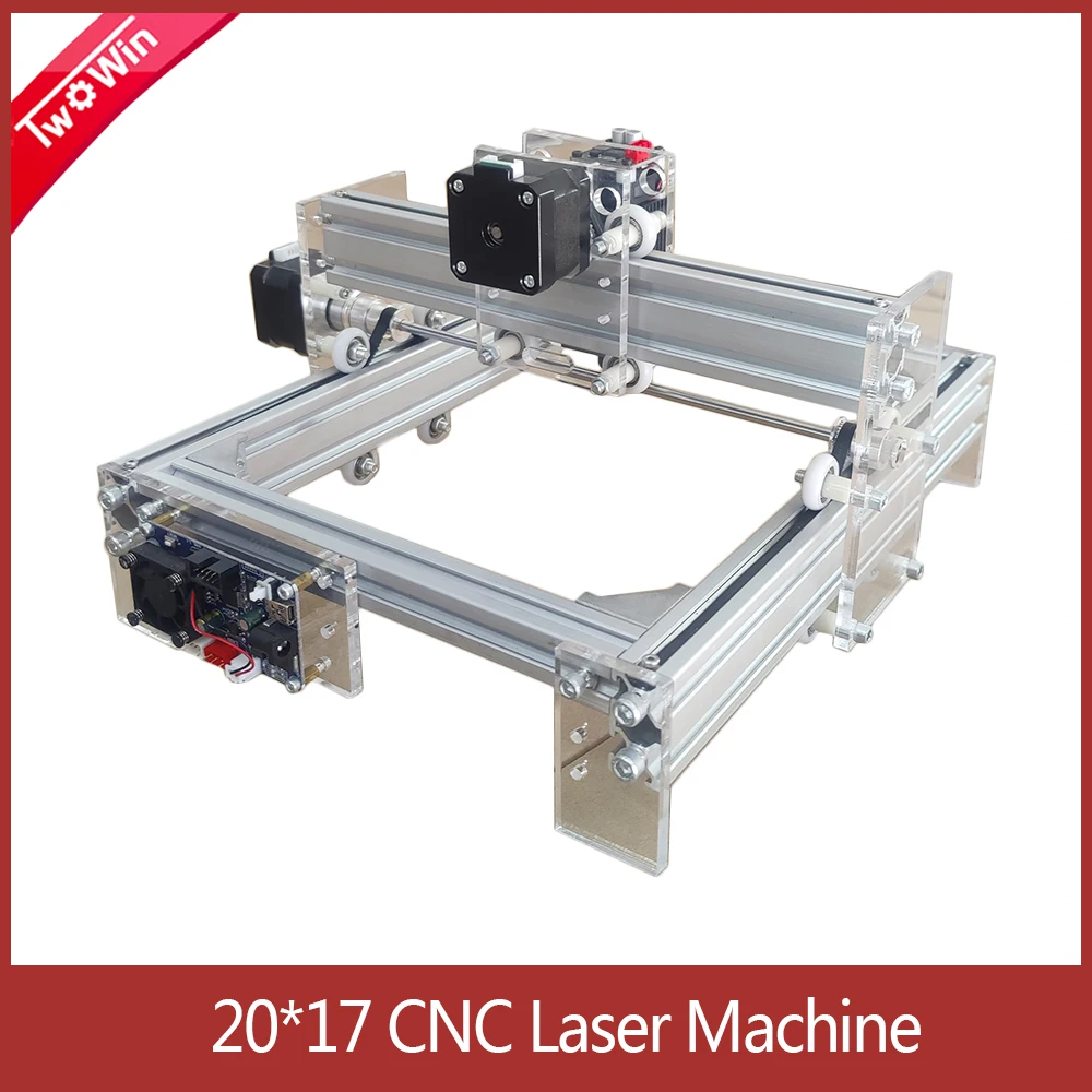 1720 CNC Machine 2-axis Laser Engraving Machine Working Area 170mm*200mm Laser Printer CNC Router Laser Engraver