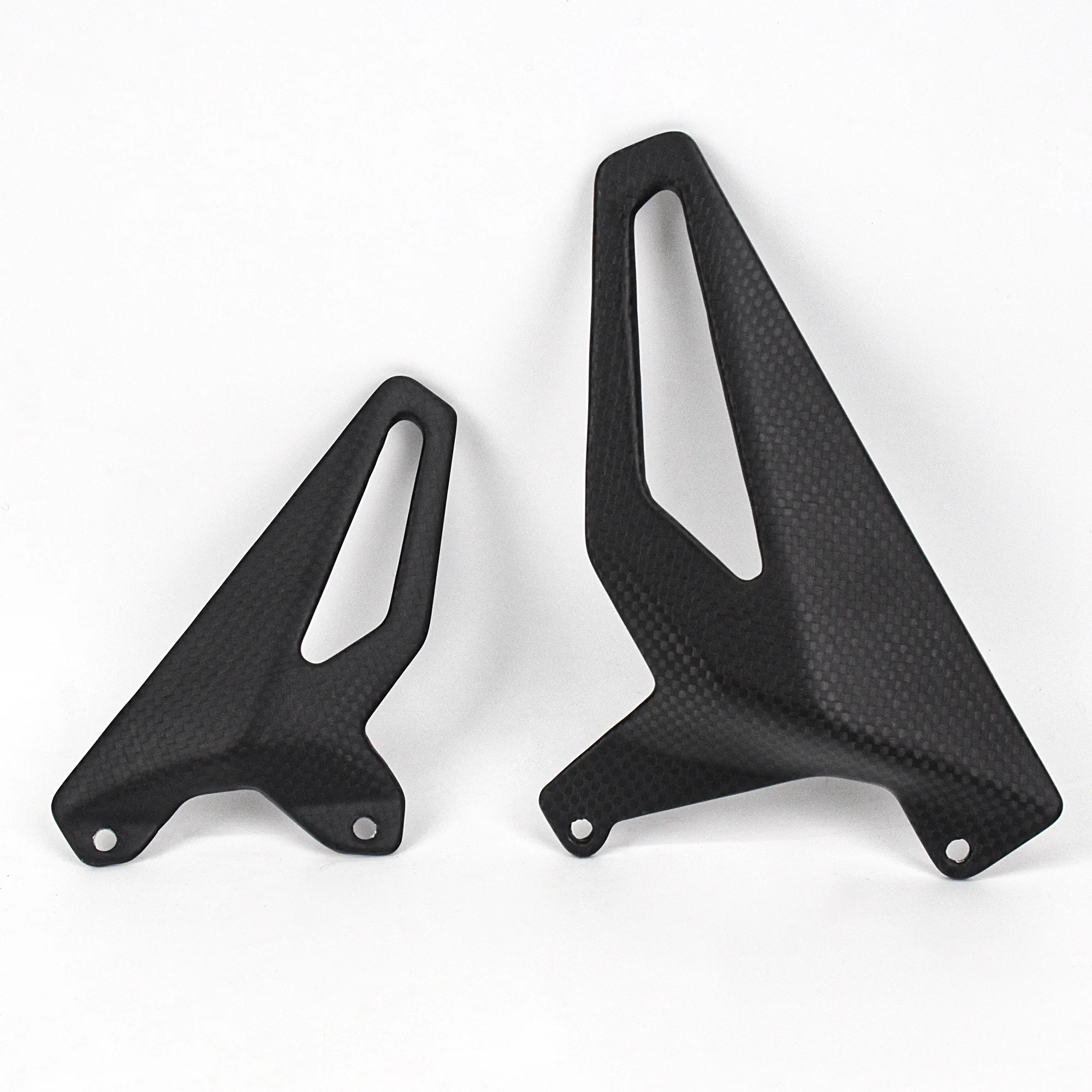 Carbon Fiber Motorcycle Heel Guard Rearset Plate Foot Peg Protector For Ducati V4 V4S V4R Streetfighter V4