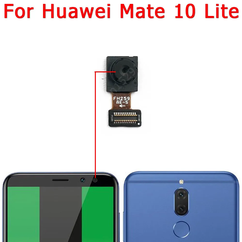 كاميرا أمامية وخلفية لهاتف haway mate 10 lite و mate 10 10 lite ، جزء بديل ، كاميرا أمامية وخلفية