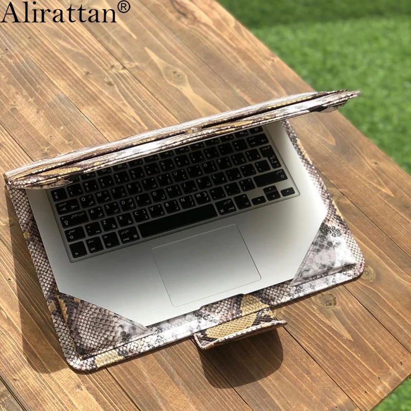 New Trendy Laptop Sleeve Bag Notebook Case Cover Pouch For 13 inches Macbook Laptop Holder Snake Ostrich Crocodile Pattern