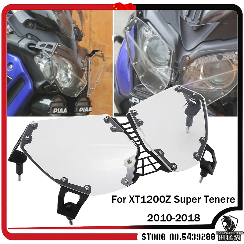 For YAMAHA XT 1200 Z XT1200Z XT1200Z Super Tenere 2010-2018 Motorcycle Headlight Clear Headlight Cover Protector 2017 2016 2015