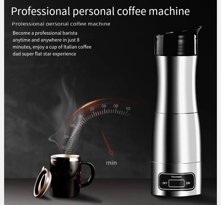 Viesimple Chuyên Nghiệp Cao Cấp Cà Phê Cầm Tay Máy Nhà Ý Viên Mocha Văn Phòng Cá Nhân Nhỏ Máy Pha Cafe Mini