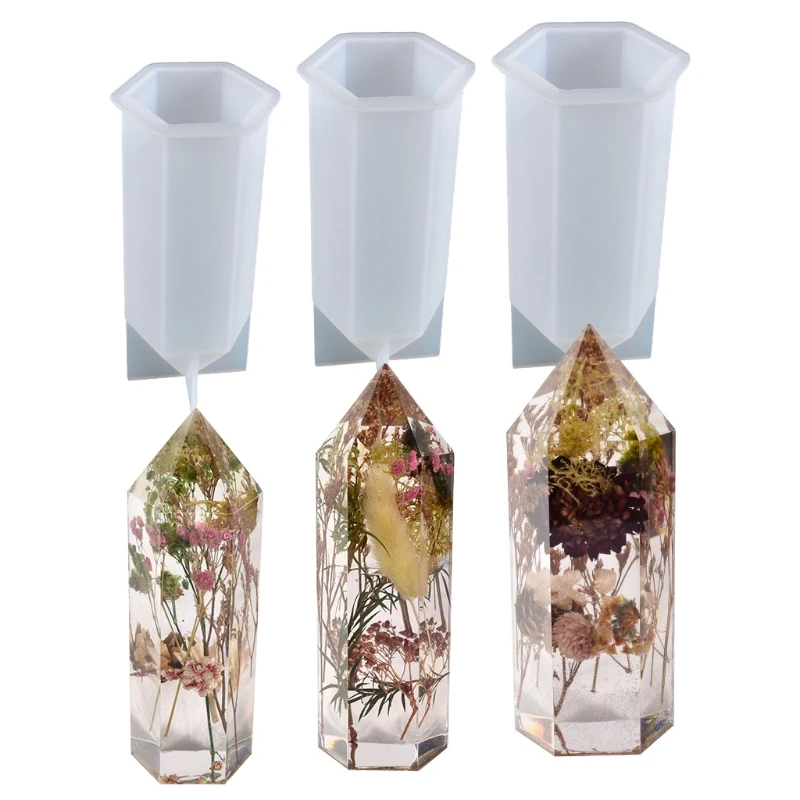

Crystal Point Tower Epoxy Resin Mold Aromatherapy Plaster Candle Silicone Mould DIY Crafts Jewelry Home Decoration Casting Tool