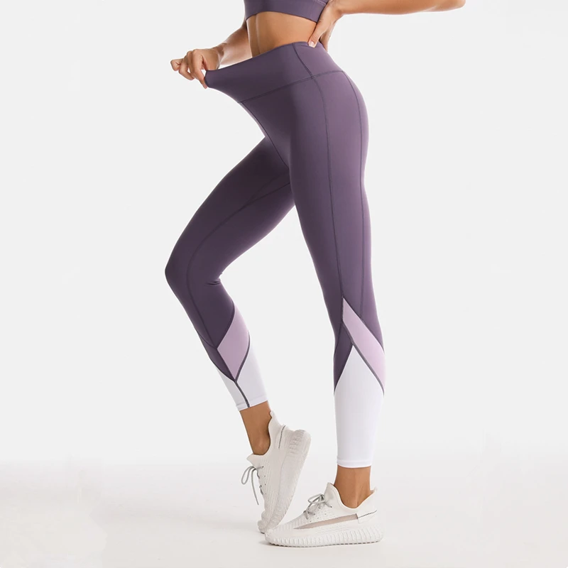 Women Sport Leggings High Waist Yoga Pants Girls Patchwork Gym Workout Tights Quick Dry Elastic Running Jogging Sweatpants Femme