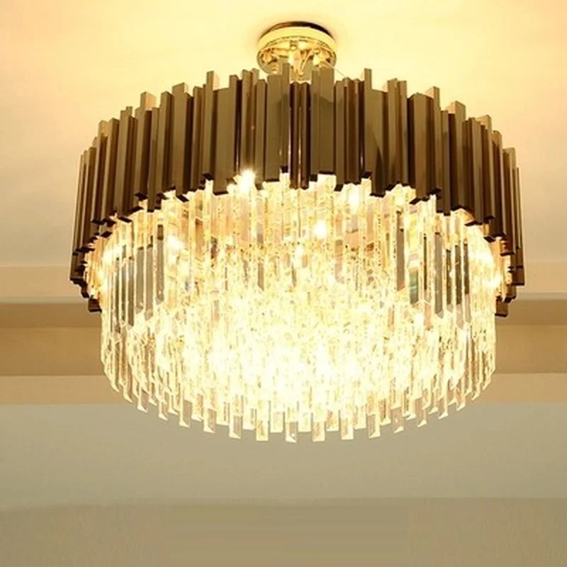 

New Modern Lighting Chandelier Luxurious Crystal Chandelier for Living Room Dining Room Gold Crystal Chandelier LED Lights