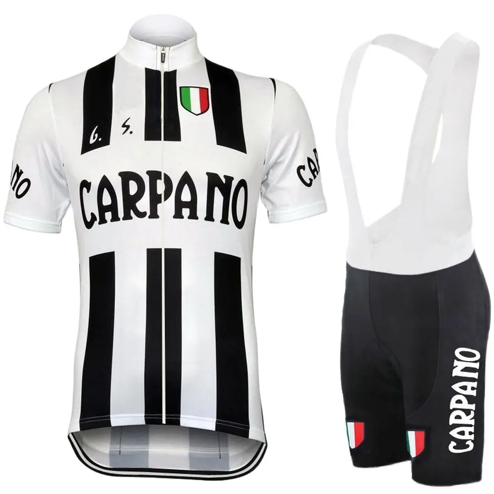AliExpress Yibimotto Team CARPANO Cycling Jersey Set Men's Retro Cycling Clothing complete Road Bike Suit Bicycle Shorts MTB Clothes Maillot Culotte